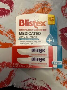 New Blistex 2pk Medicated Lip Protectant Ointment🌞 0.21oz each